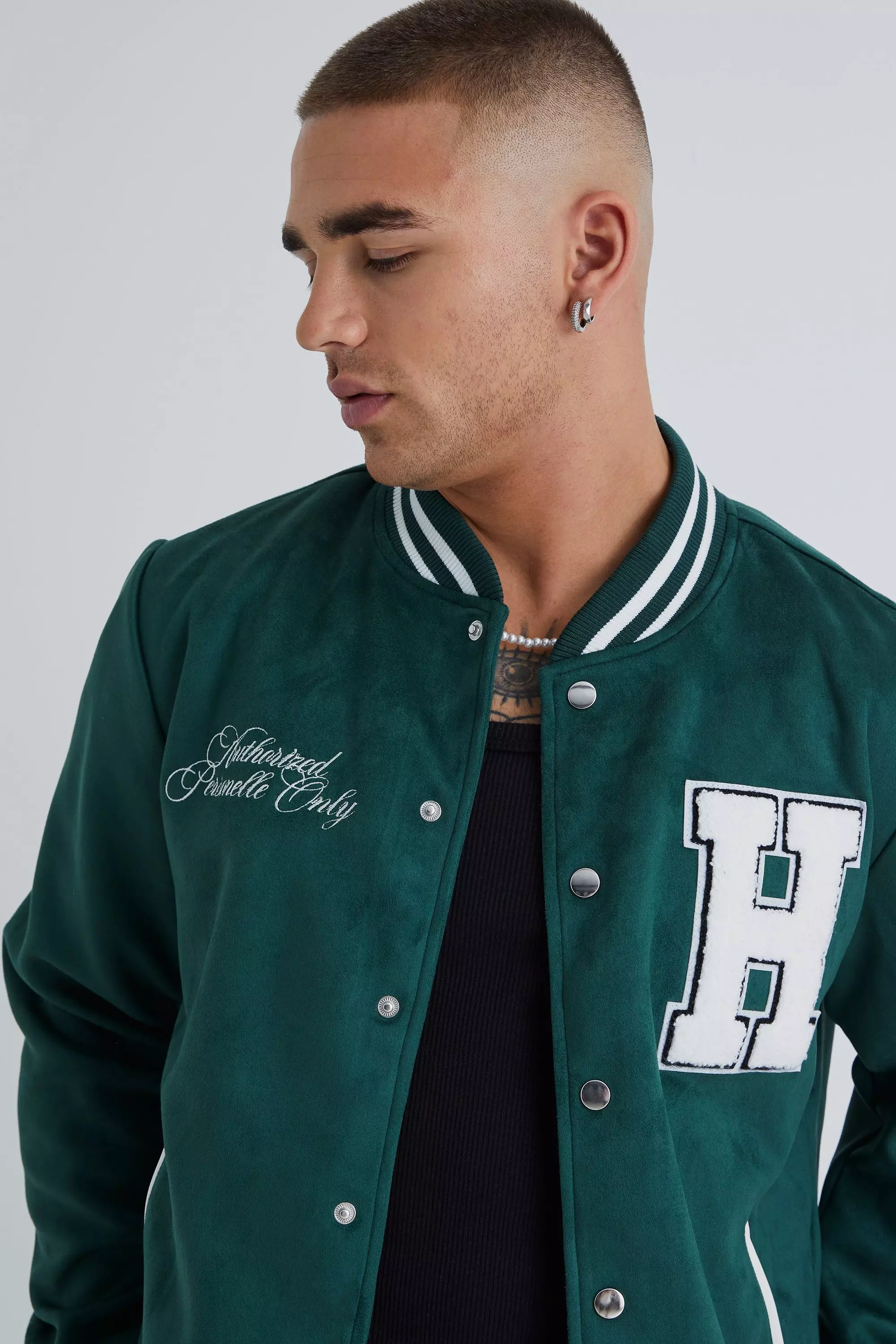 Green on sale jersey jacket